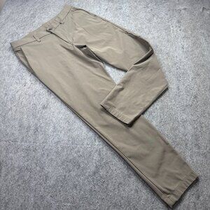 Lululemon ABC Pants Men 32 x 29 Beige Stretch Warpstreme Slim Tapered